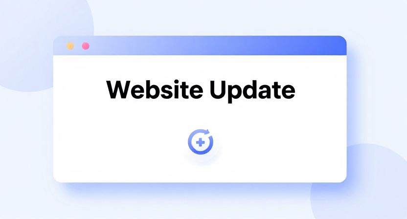 Admin Notice of Website Update